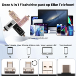 Middo 4-in-1 Flash Drive | Instant Storage & Easy File Transfer