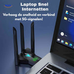 AeroLink™ Wifi Adapter | 5G Dual-Band 1300Mbps & Through-Wall Range