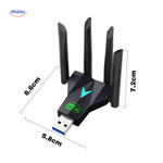 AeroLink™ Wifi Adapter | 5G Dual-Band 1300Mbps & Through-Wall Range