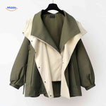 AquaShell™ Women's Trench Coat | Lightweight, Water-Repellent & Oversized
