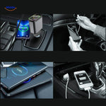 AutoCharge™ 120W 4-in-1 Car Charger | Fast Charging & RGB Starlight