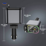 AutoCharge™ 120W 4-in-1 Car Charger | Fast Charging & RGB Starlight