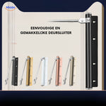 AutoClose™ Door Closer | Hydraulic Buffer, Effortless & Durable
