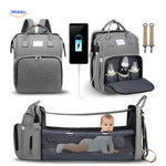 BabyLuxe™ Backpack | Foldable Bassinet, Mosquito Net & Big Capacity
