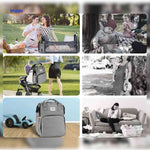 BabyLuxe™ Backpack | Foldable Bassinet, Mosquito Net & Big Capacity