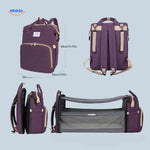 BabyLuxe™ Backpack | Foldable Bassinet, Mosquito Net & Big Capacity