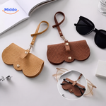 CompactVision™ Slim Leather Glasses Case | Sleek Protection for Reading Glasses & Sunglasses