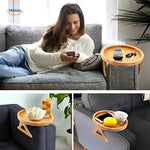 ComfyGrip™ Sofa Table | Foldable Armrest Tray for Snacks & Drinks