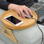 ComfyGrip™ Sofa Table | Foldable Armrest Tray for Snacks & Drinks