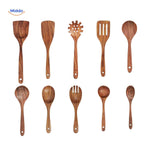 Cookora™ Teak Wooden Spatula Set | Heat-Resistant & Durable Kitchen Tools
