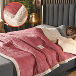 CozyFleece™ Plush Wool Blanket | Warm & Cozy for Winter