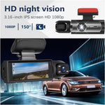 Dashcam Pro™ Full HD 1080P | Dual Lens Safety & Crystal-Clear Footage