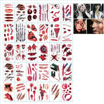 Middo Realistic Halloween Horror Tattoos | Special-Effects Wounds & Scars