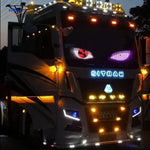 DriveFlex™ Matrix LED Display | Devil Eyes, Text & Animations via App + Remote