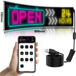 DriveFlex™ Matrix LED Display | Devil Eyes, Text & Animations via App + Remote
