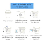 Gebruiksaanwijzing voor de EasyWash mini-wasmachine.
