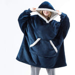 Middo Oversized XXL Sherpa Fleece Hoodie | Warm, Cozy & One Size