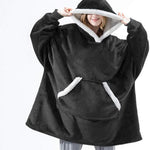 Middo Oversized XXL Sherpa Fleece Hoodie | Warm, Cozy & One Size