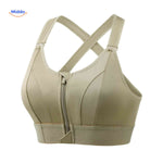 Fitura™ Sports Bra | Shock-Resistant Support & Zip-Front Comfort