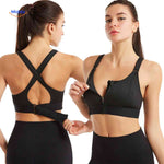 Fitura™ Sports Bra | Shock-Resistant Support & Zip-Front Comfort