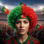 Flagora™ Support Wig | World Cup Fan Style, Comfortable & Bold