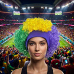 Flagora™ Support Wig | World Cup Fan Style, Comfortable & Bold