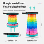 FlexiStool™ Adjustable Telescopic Stool | Non-Slip & Compact