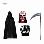 Grimora™ Set | Grim Reaper Cloak, Skeleton Mask & Sickle