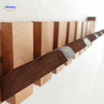 Piano Coat Rack™ | Handmade Wooden Wall Rack with Foldable Hooks