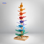 LearnPlay™ Wooden Ball Run Tree | Montessori Learning & Motor Skills