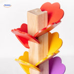 LearnPlay™ Wooden Ball Run Tree | Montessori Learning & Motor Skills