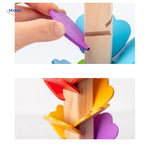 LearnPlay™ Wooden Ball Run Tree | Montessori Learning & Motor Skills