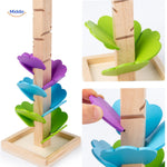 LearnPlay™ Wooden Ball Run Tree | Montessori Learning & Motor Skills