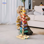 LearnPlay™ Wooden Ball Run Tree | Montessori Learning & Motor Skills