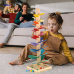 LearnPlay™ Wooden Ball Run Tree | Montessori Learning & Motor Skills