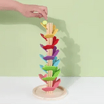 LearnPlay™ Wooden Ball Run Tree | Montessori Learning & Motor Skills