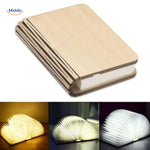 LumiFold™ Desk Lamp | 3-Color LED & Foldable Wood Design