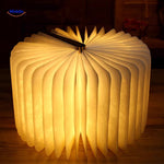 LumiFold™ Desk Lamp | 3-Color LED & Foldable Wood Design