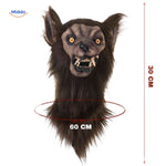Lupinox™ Mask | Glow-in-the-Dark Latex Wolf Head & Realistic Halloween Detail
