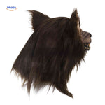 Lupinox™ Mask | Glow-in-the-Dark Latex Wolf Head & Realistic Halloween Detail