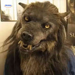 Lupinox™ Mask | Glow-in-the-Dark Latex Wolf Head & Realistic Halloween Detail