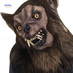Lupinox™ Mask | Glow-in-the-Dark Latex Wolf Head & Realistic Halloween Detail