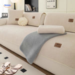 LuxeLamb™ Faux Lambswool Sofa Cover | Cozy Warmth & Quiet Luxury