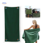 MagnaTowel™ Beach | Sand-Free Microfiber Towel with Magnetic Corners & Quick-Dry