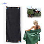 MagnaTowel™ Beach | Sand-Free Microfiber Towel with Magnetic Corners & Quick-Dry