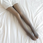 Middo Fleece-Lined Tights | Warm Comfort & Sheer Style