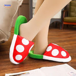 MushroomSlippers™ Anime Cotton Slippers | Warm & Cute Gamer Footwear