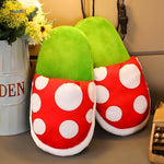 MushroomSlippers™ Anime Cotton Slippers | Warm & Cute Gamer Footwear