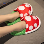 MushroomSlippers™ Anime Cotton Slippers | Warm & Cute Gamer Footwear