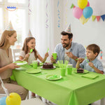 PartyLux™ Tableware Set | 141-Piece Party Kit with Plates, Cups, Cutlery & Tablecloth